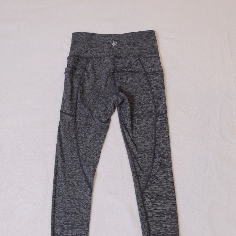 Athleta Chaturanga to Town Spacedye Gray Leggings with Pockets - Picture 4 of 10